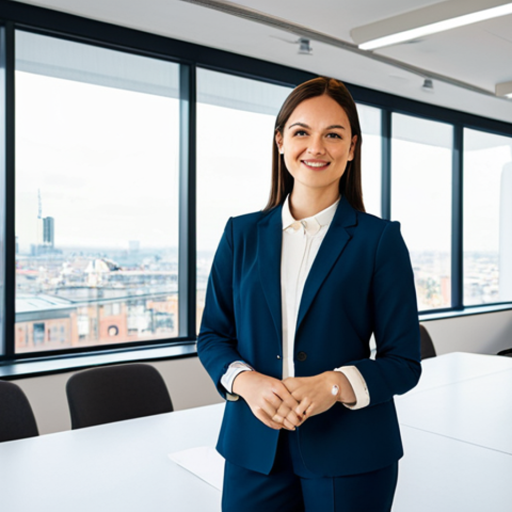 안티바이러스 소프트웨어 비교 - **Subject:** A professional female architect, fully clothed in a stylish yet modest business casual ...