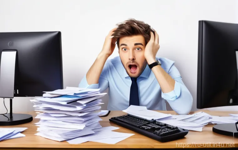 컴퓨터 파일 검색 유틸리티 추천 - **Prompt 1: The Frustration of Digital Clutter**
"A young professional adult, dressed in smart c...