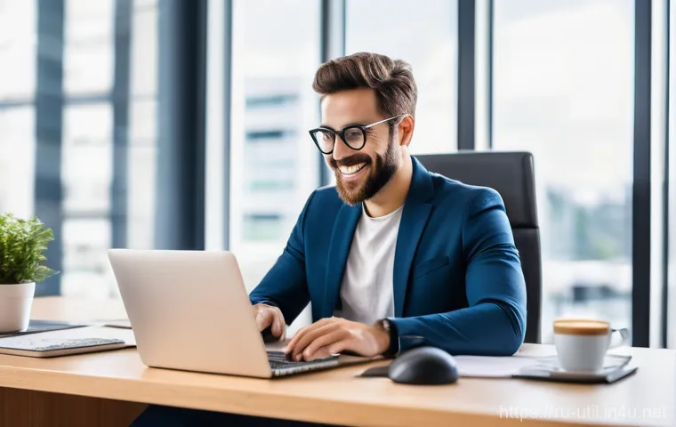 컴퓨터 파일 검색 유틸리티 추천 - **Prompt 1: The Frustration of Digital Clutter**
    "A young professional adult, dressed in smart c...